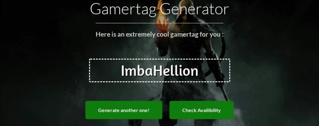 To generate very simple names, count on the Xbox gamertag generator